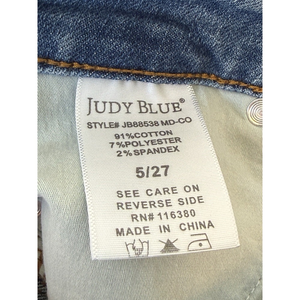 Judy Blue Jeans Womens Size 5/27 Skinny Stretch High Rise Light Wash Denim - Picture 8 of 13